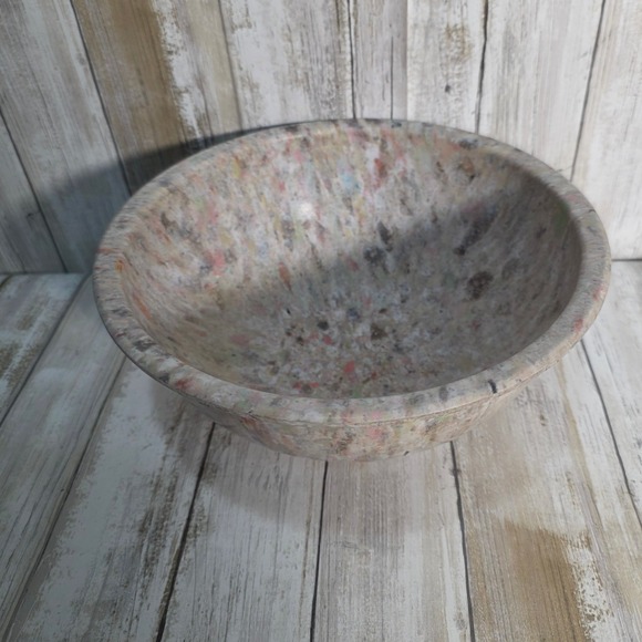 Vintage Texas Ware Confetti Melamine Mixing Bowl 118 Speckled Splatter MCM Tan - Picture 5 of 7